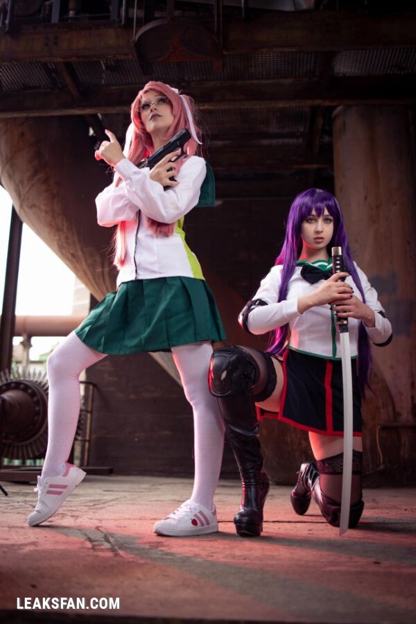 Liensue &amp;amp; Gumiho Arts - Saeko &amp;amp; Saya (School of The Dead) - 42