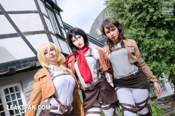 Mikomi Hokina, Virtual Geisha &amp;amp; Yuzupyon - Mikasa, Historia &amp;amp; genderbend Eren (Shingeki no kyojin) - 4