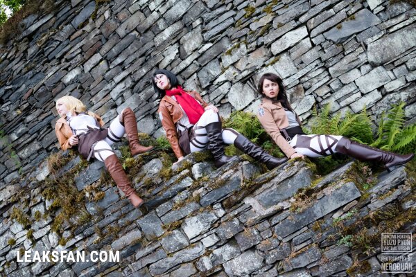 Mikomi Hokina, Virtual Geisha &amp;amp; Yuzupyon - Mikasa, Historia &amp;amp; genderbend Eren (Shingeki no kyojin) - 18