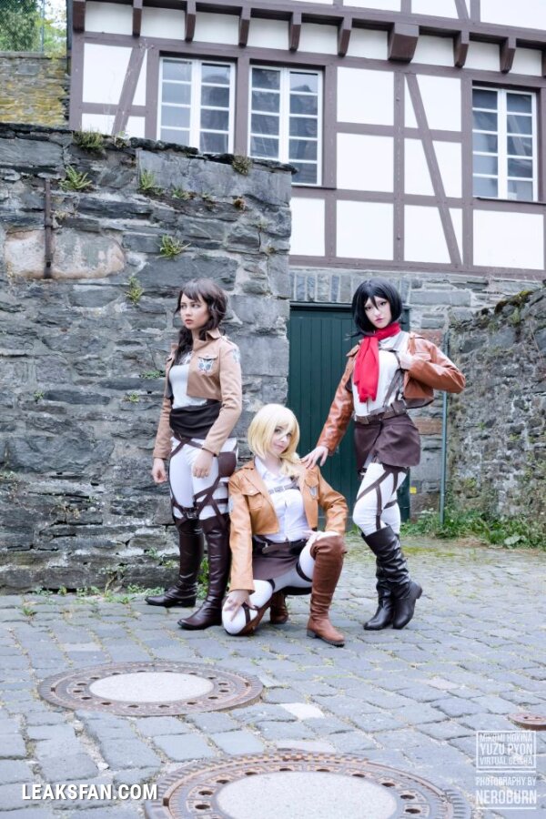 Mikomi Hokina, Virtual Geisha &amp;amp; Yuzupyon - Mikasa, Historia &amp;amp; genderbend Eren (Shingeki no kyojin) - 22