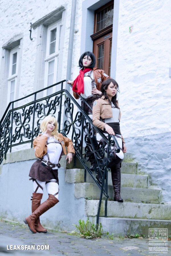 Mikomi Hokina, Virtual Geisha &amp;amp; Yuzupyon - Mikasa, Historia &amp;amp; genderbend Eren (Shingeki no kyojin) - 55